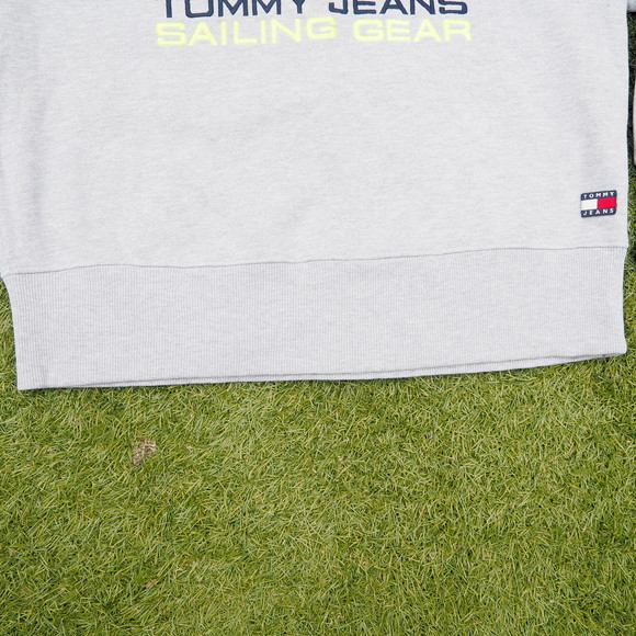 Tommy Hilfiger Jeans Sailing Gear Men's Grey Sweatshirt Sweater Size UK Large - Picture 11 of 13